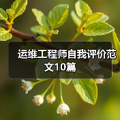 运维工程师自我评价范文10篇(图2) 运维工程师自我评价范文10篇(图2)