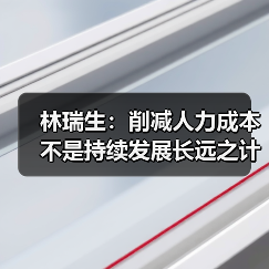 林瑞生:削减人力成本 不是持续发展长远之计(图4) 林瑞生:削减人力成本 不是持续发展长远之计(图4)